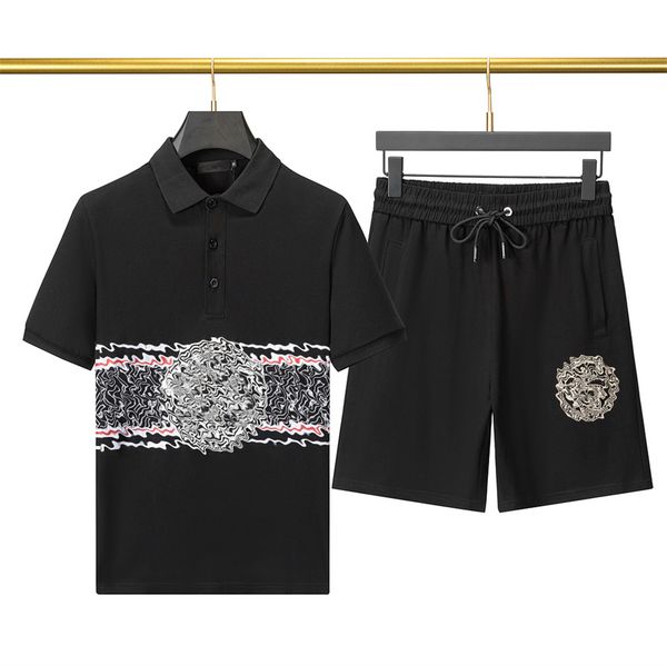 mens designers tracksuit letters pattern printing summer fashion sportswear short sleeves pullover jogger pants suits lapel sportswear suit, Gray
mens designers tracksuit letters pattern printing summer fashion sportswear short sleeves pullover jogger pants suits lapel sportswear suit, Gray