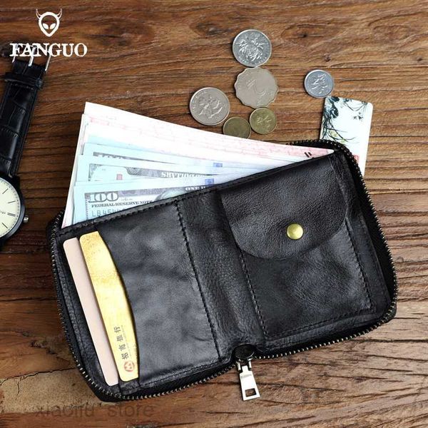 money clips retro genuine leather short for women men handmade card slot with coin pocket small bifold zipper wallet money purse female male, Black
money clips retro genuine leather short for women men handmade card slot with coin pocket small bifold zipper wallet money purse female male, Black