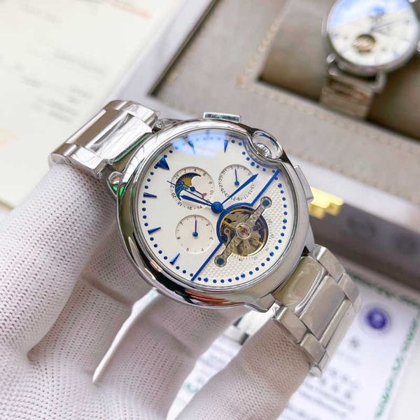 trend new fashion mechanical designer men bias blue light balloon belt multi-functional automatic waterproof leather 316l, Slivery;golden
trend new fashion mechanical designer men bias blue light balloon belt multi-functional automatic waterproof leather 316l, Slivery;golden