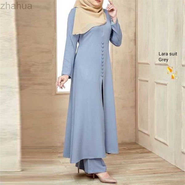 quality 2023 spring new women's long sleeve decorative mushroom button solid color collage muslim women's wear, Black;gray
quality 2023 spring new women's long sleeve decorative mushroom button solid color collage muslim women's wear, Black;gray
