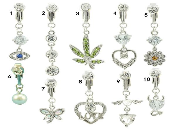 jinglang fashion heart butterfly eye fake navel piercing ring belly button non earrings ear clip umbilical pierc6018842, Silver
jinglang fashion heart butterfly eye fake navel piercing ring belly button non earrings ear clip umbilical pierc6018842, Silver