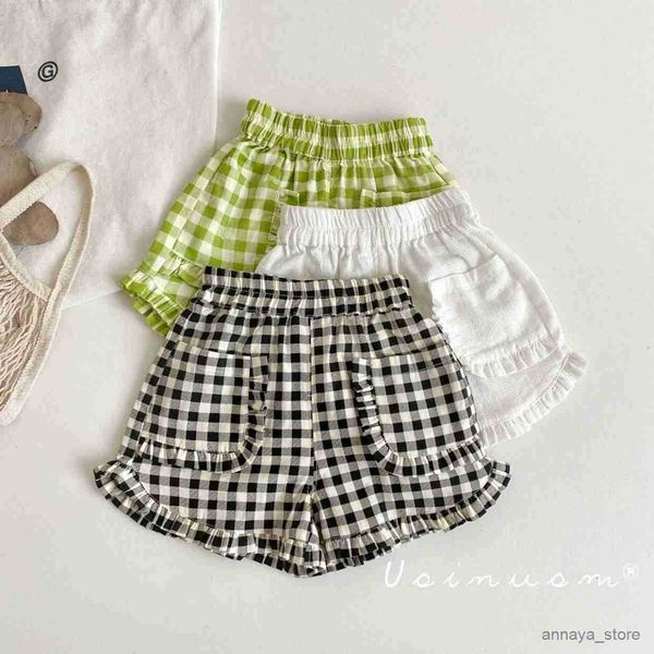 pantskirt 2023 summer girls cute plaid shorts with pocket three colors r230626, Blue
pantskirt 2023 summer girls cute plaid shorts with pocket three colors r230626, Blue