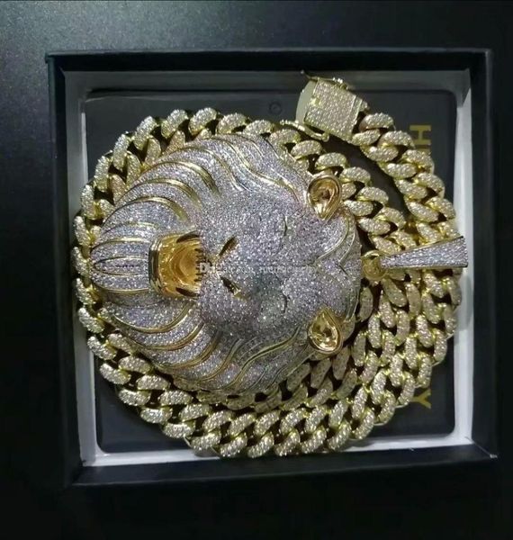 mens jewelry hip hop iced out pendant luxury designer necklace bling diamond cuban link chain big pendants lion animal rapper acce6303310, Silver
mens jewelry hip hop iced out pendant luxury designer necklace bling diamond cuban link chain big pendants lion animal rapper acce6303310, Silver