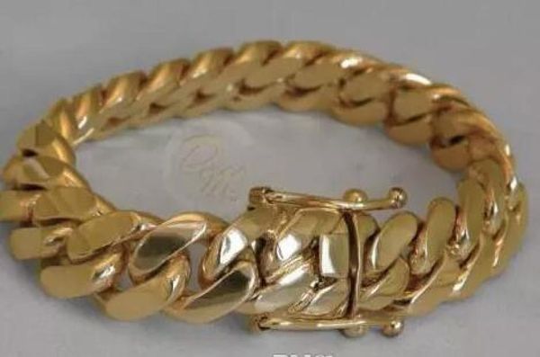 14k gold miami men039s cuban curb link bracelet 8quot heavy 997 grams 14mm3658206, Black
14k gold miami men039s cuban curb link bracelet 8quot heavy 997 grams 14mm3658206, Black