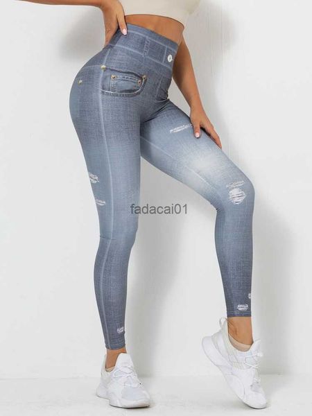 printing denim jeans women high waist yoga pants fake pocket leggings imitation jeans pencil pants fitness gym pant girls l230621, Black 
printing denim jeans women high waist yoga pants fake pocket leggings imitation jeans pencil pants fitness gym pant girls l230621, Black