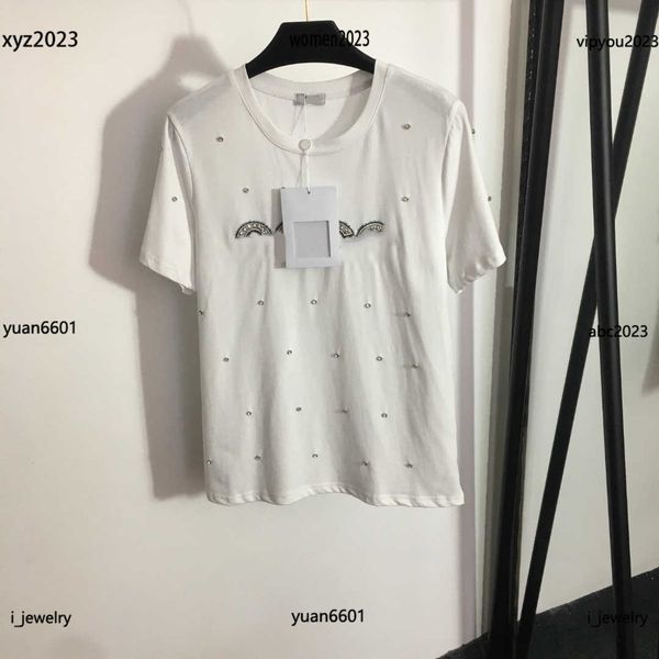 women designer t-shirt tees dotted diamond embellishments girl short sleeve summer round neck #multiple product, White
women designer t-shirt tees dotted diamond embellishments girl short sleeve summer round neck #multiple product, White