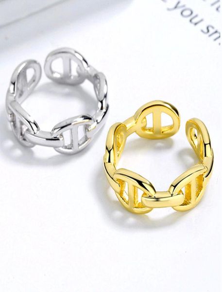 brand pig nose ring women hollow retro simple chain open finger adjustable rings personality jewelry7261510, Silver
brand pig nose ring women hollow retro simple chain open finger adjustable rings personality jewelry7261510, Silver