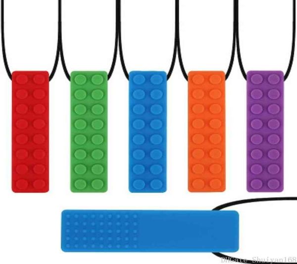 silicone block chewing brick pendant necklaces kid autism chewy sticks pendants boys girls chewable toy necklace jewelry chritmas 8977341, Silver
silicone block chewing brick pendant necklaces kid autism chewy sticks pendants boys girls chewable toy necklace jewelry chritmas 8977341, Silver