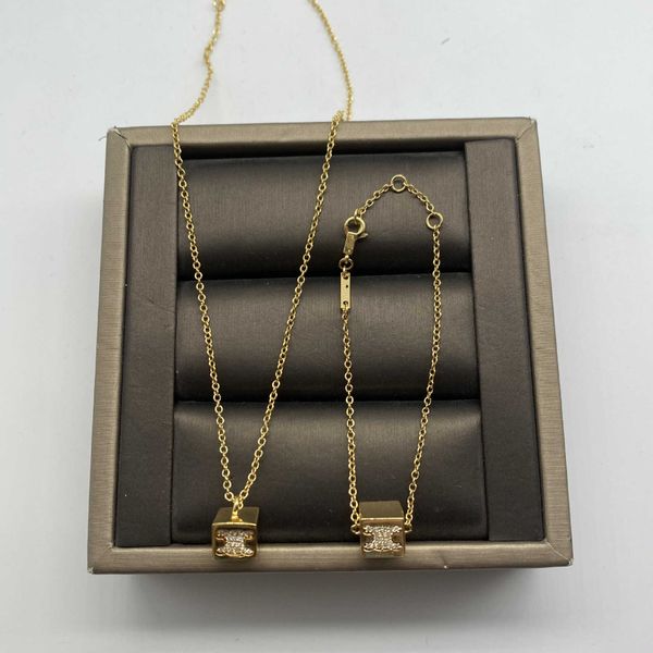 celi's new fashionable full diamond triumph three-dimensional square pendant cube necklace bracelet design set, Golden;silver
celi's new fashionable full diamond triumph three-dimensional square pendant cube necklace bracelet design set, Golden;silver