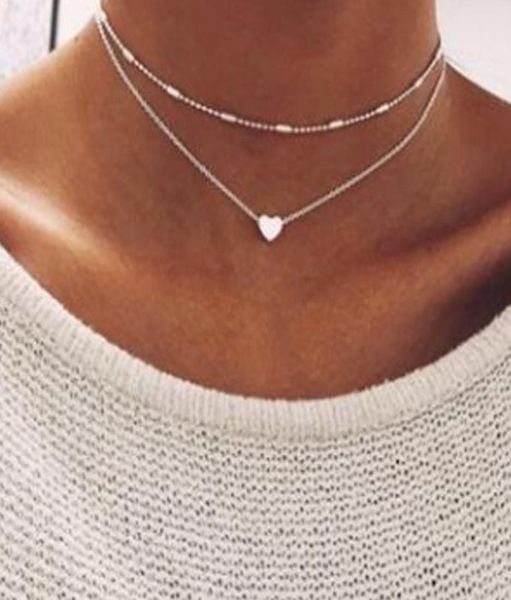 whole fashion women jewelry double layer choker chain heart clavicle necklace8298147, Silver
whole fashion women jewelry double layer choker chain heart clavicle necklace8298147, Silver