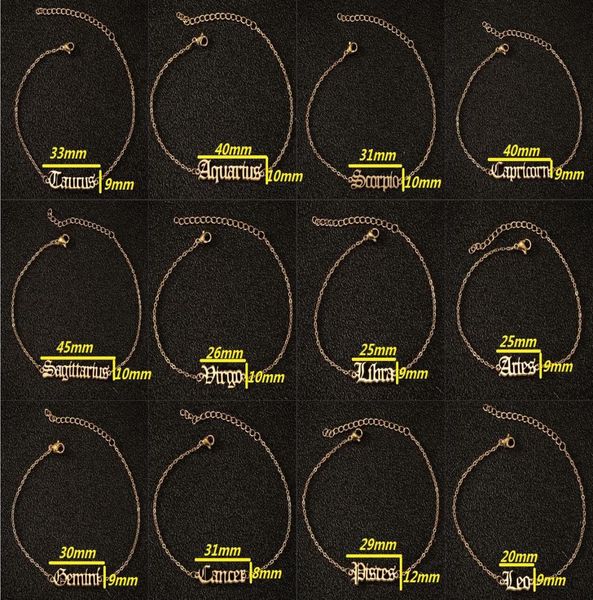 new stainless steel elegant star zodiac sign 12 constellations bracelet old english letter pendants chain bracelet jewelry birthda7805883, Black
new stainless steel elegant star zodiac sign 12 constellations bracelet old english letter pendants chain bracelet jewelry birthda7805883, Black