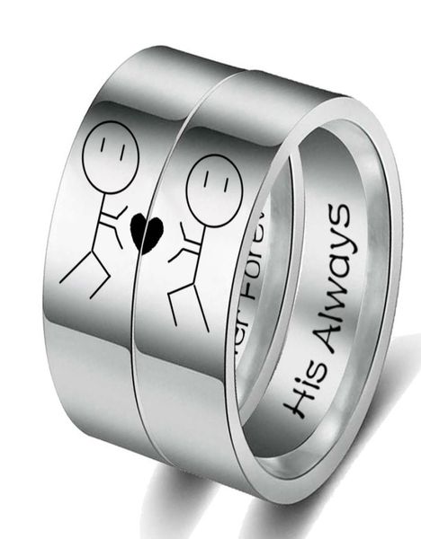 his always her forever couple ring simple wedding engagement lovers rings valentine039s present1599924, Silver
his always her forever couple ring simple wedding engagement lovers rings valentine039s present1599924, Silver