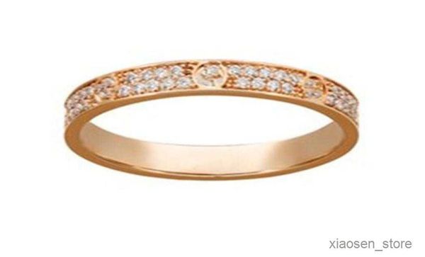 wedding rings fashion steel rose gold ring r230627, Slivery;golden