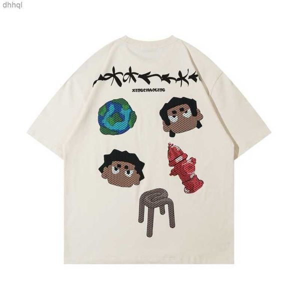 hip-hop cartoon cotton short sleeved t-shirt female xia china-chic brand europe and america high street vintage half sleeve top, White;black
hip-hop cartoon cotton short sleeved t-shirt female xia china-chic brand europe and america high street vintage half sleeve top, White;black