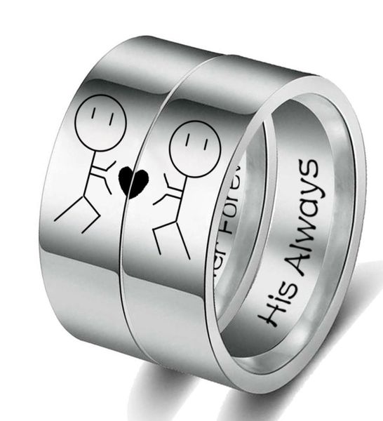 his always her forever couple ring simple wedding engagement lovers rings valentine039s present1943773, Silver
his always her forever couple ring simple wedding engagement lovers rings valentine039s present1943773, Silver
