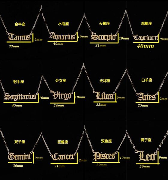 personalized gold letter zodiac necklace constellation necklaces custom stainless steel old english necklace birthday jewelry gift9500225, Silver
personalized gold letter zodiac necklace constellation necklaces custom stainless steel old english necklace birthday jewelry gift9500225, Silver