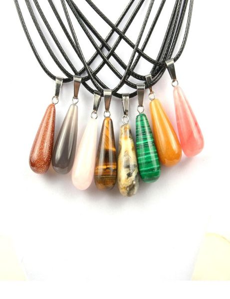 natural stone crystal quartz opal long water drop pendant necklace leather chains for men women fashion jewelry8215935, Silver
natural stone crystal quartz opal long water drop pendant necklace leather chains for men women fashion jewelry8215935, Silver