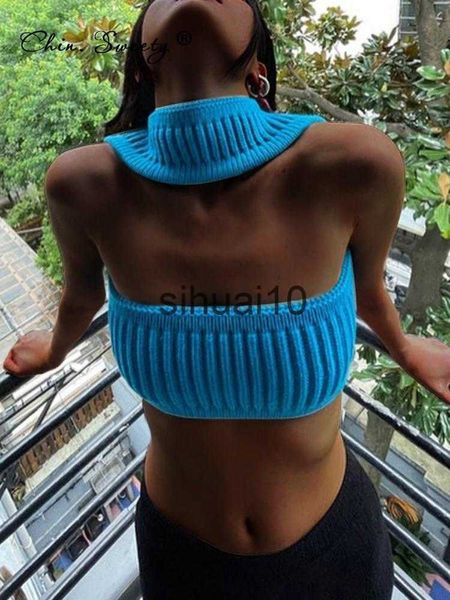 women's t-shirt knitted bandage halter women backless solid tanks y2k 2022 summer fashion camisole party clubwear cropped tees j230627, White
women's t-shirt knitted bandage halter women backless solid tanks y2k 2022 summer fashion camisole party clubwear cropped tees j230627, White