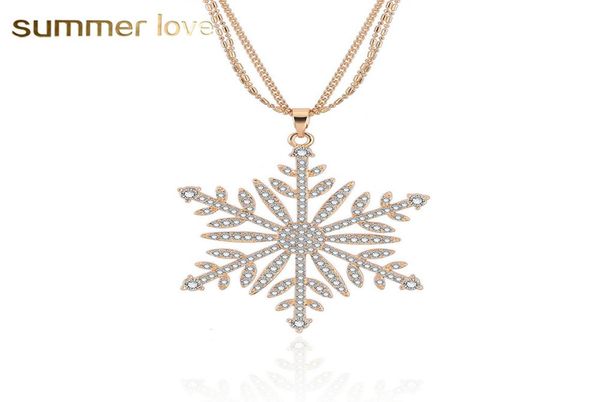 new fashion white crystal zircon hollow snowflake pendant necklace for women gold sweater chain multilayer long necklace christmas9618130, Silver
new fashion white crystal zircon hollow snowflake pendant necklace for women gold sweater chain multilayer long necklace christmas9618130, Silver
