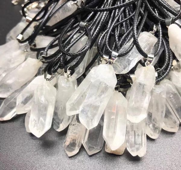 irregular diy natural original white crystal stone pendant necklaces for women men fashion energy jewelry with rope chain6080455, Silver
irregular diy natural original white crystal stone pendant necklaces for women men fashion energy jewelry with rope chain6080455, Silver