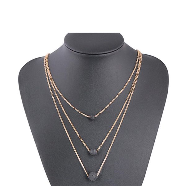 8mm black lava necklace stone beads aromatherapy essential oil perfume diffuser multilayer necklace jewelry women8899454, Silver
8mm black lava necklace stone beads aromatherapy essential oil perfume diffuser multilayer necklace jewelry women8899454, Silver
