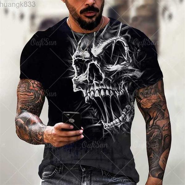 zhi2023 new search summer men's slim fit skull 3d digital printing short sleeve, White;black
zhi2023 new search summer men's slim fit skull 3d digital printing short sleeve, White;black