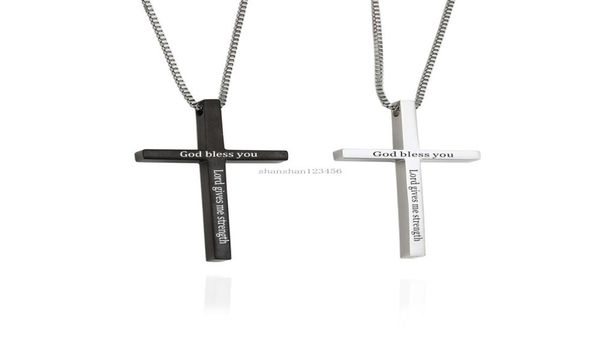 black stainless steel cross pendant necklaces god bless cross necklace women mens fashion jewelry gift will and sandy new4984641, Silver
black stainless steel cross pendant necklaces god bless cross necklace women mens fashion jewelry gift will and sandy new4984641, Silver
