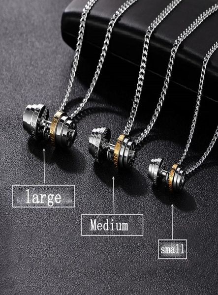barbell steel color stainless steel necklace mens couple pendants fitness sport man fitness accesories jewelry on the neck pride5920119, Silver
barbell steel color stainless steel necklace mens couple pendants fitness sport man fitness accesories jewelry on the neck pride5920119, Silver