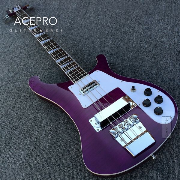 purple color flame maple 4003 4 string electric bass guitar chrome hardware 22 frets white pickguard high quality
purple color flame maple 4003 4 string electric bass guitar chrome hardware 22 frets white pickguard high quality