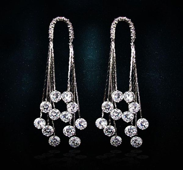 vecalon fashion tassels line dangle earring 5a zircon cz 925 silver engagement wedding drop earring for women bridal jewelry1706442, Golden;silver
vecalon fashion tassels line dangle earring 5a zircon cz 925 silver engagement wedding drop earring for women bridal jewelry1706442, Golden;silver