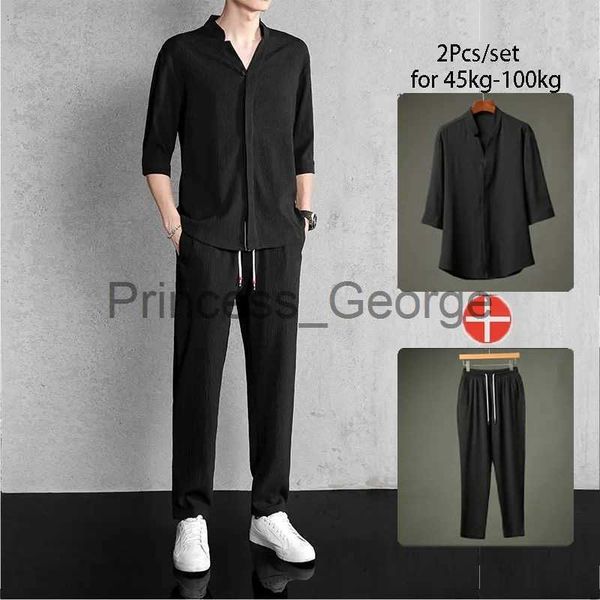 men's tracksuits new summer men's suit half sleeve cotton linen casual tracksuit men sportswear man shirts pants set male clothing, Gray
men's tracksuits new summer men's suit half sleeve cotton linen casual tracksuit men sportswear man shirts pants set male clothing, Gray