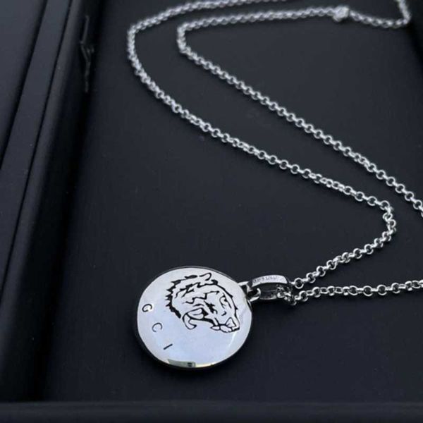 silver circle letter sign tiger head pattern pendant necklace fashion network red same style
silver circle letter sign tiger head pattern pendant necklace fashion network red same style