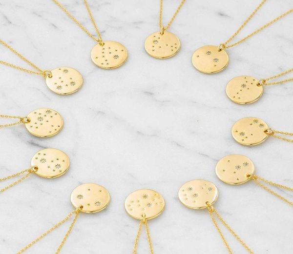 14k gold plated astrology horoscope constellation zodiac stainless steel coin necklace7524492, Silver
14k gold plated astrology horoscope constellation zodiac stainless steel coin necklace7524492, Silver