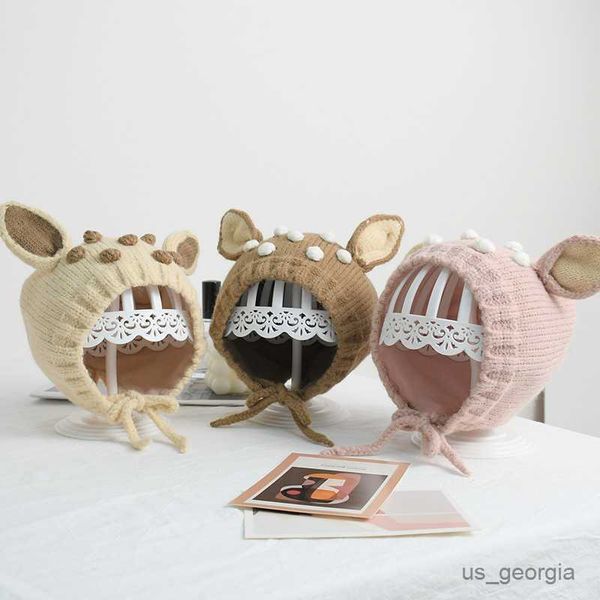 caps new velvet thickened children's hat cute deer ears beanies autumn winter warm ear protection knitted hat infant newborn r230627, Blue;gray
caps new velvet thickened children's hat cute deer ears beanies autumn winter warm ear protection knitted hat infant newborn r230627, Blue;gray