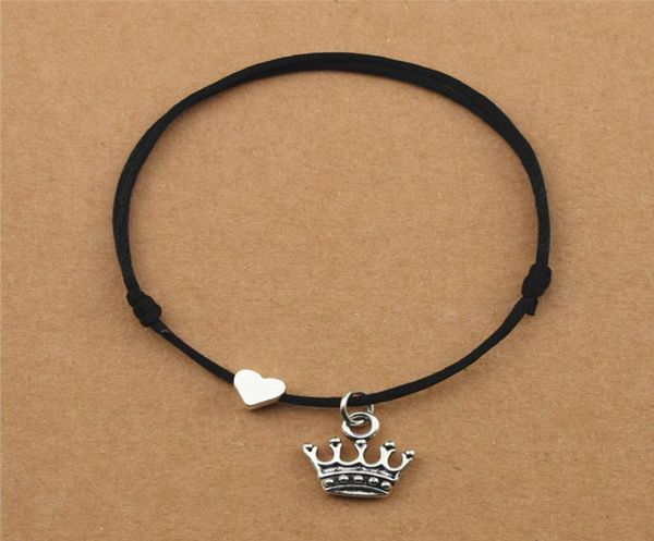 vintage new women039s fashion love heart charm king queen princess crown pendant red cord handmade black rope friendship bracel5025164, Golden;silver
vintage new women039s fashion love heart charm king queen princess crown pendant red cord handmade black rope friendship bracel5025164, Golden;silver