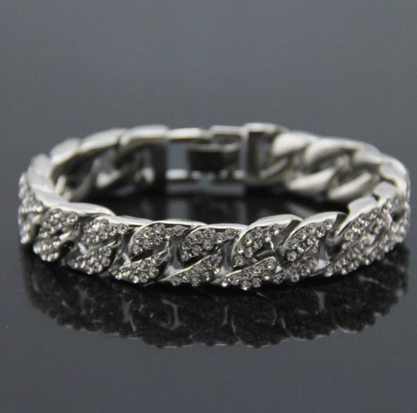 mens luxury gold color iced out rhinestone fashion bracelets bangles miami cuban link chain bracelet for hip hop5126890, Golden;silver
mens luxury gold color iced out rhinestone fashion bracelets bangles miami cuban link chain bracelet for hip hop5126890, Golden;silver