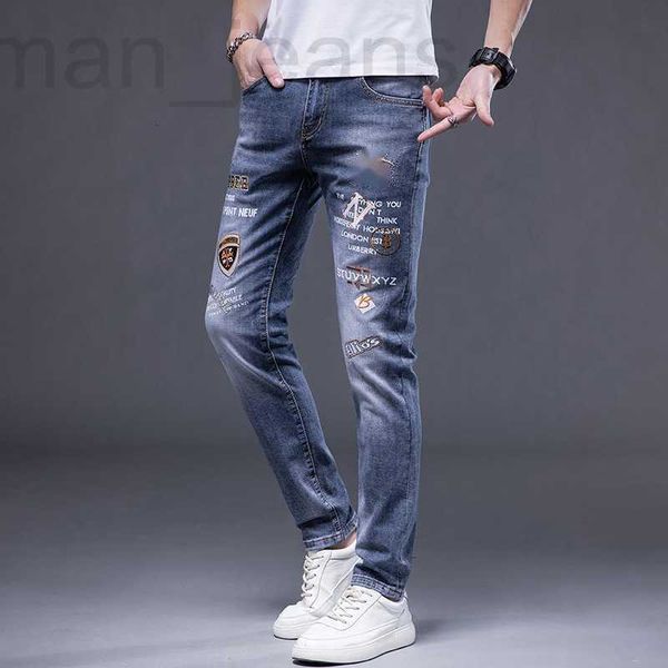 men's jeans designer high-end jeans 2022 new summer thin print slim fitting small leg pants trendy embroidered men's 285b, Blue
men's jeans designer high-end jeans 2022 new summer thin print slim fitting small leg pants trendy embroidered men's 285b, Blue