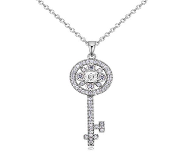 whole necklaces fashion women brand new zircon key pendant luxury elegant 18k gold plated necklaces jewlery ln0162182381, Silver
whole necklaces fashion women brand new zircon key pendant luxury elegant 18k gold plated necklaces jewlery ln0162182381, Silver