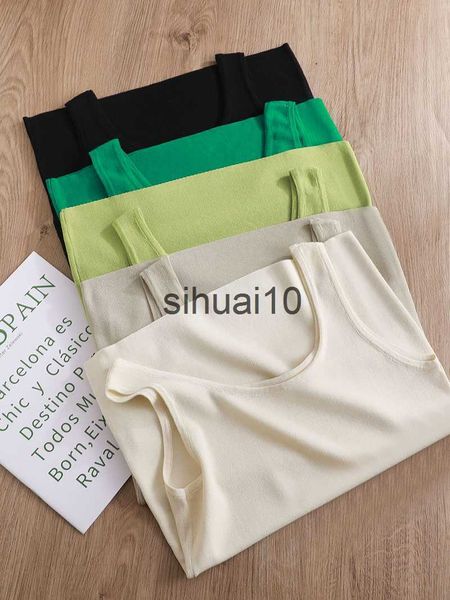 women's t-shirt pure color skinny tanks o-neck summer sleeveless tank women 2023 off shoulder body street j230627, White
women's t-shirt pure color skinny tanks o-neck summer sleeveless tank women 2023 off shoulder body street j230627, White
