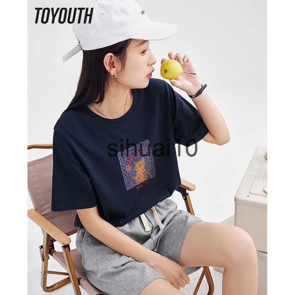 women's t-shirt toyouth women t-shirt 2023 spring short sleeve o neck loose tees cute cat print white purple navy pure cotton comfort
women's t-shirt toyouth women t-shirt 2023 spring short sleeve o neck loose tees cute cat print white purple navy pure cotton comfort