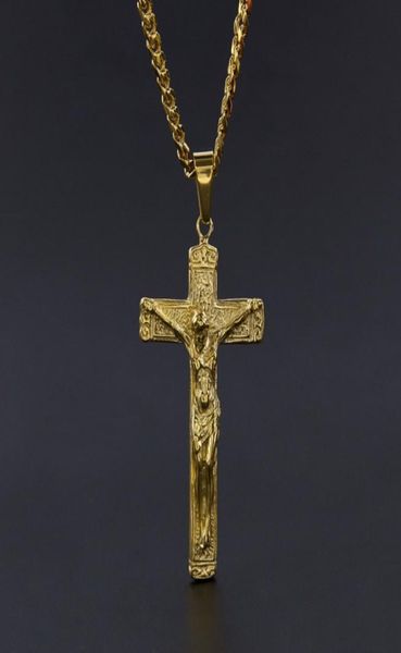 jesus cross necklace gold plated stainless steel pendant fashion religious faith necklaces mens hip hop jewelry3903962, Silver
jesus cross necklace gold plated stainless steel pendant fashion religious faith necklaces mens hip hop jewelry3903962, Silver