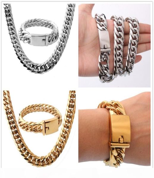16mm cool huge 316l stainless steel silver gold tone cuban curb chain mens boys necklace 24quotbracelet bangle 866quot jewel2113967 
16mm cool huge 316l stainless steel silver gold tone cuban curb chain mens boys necklace 24quotbracelet bangle 866quot jewel2113967