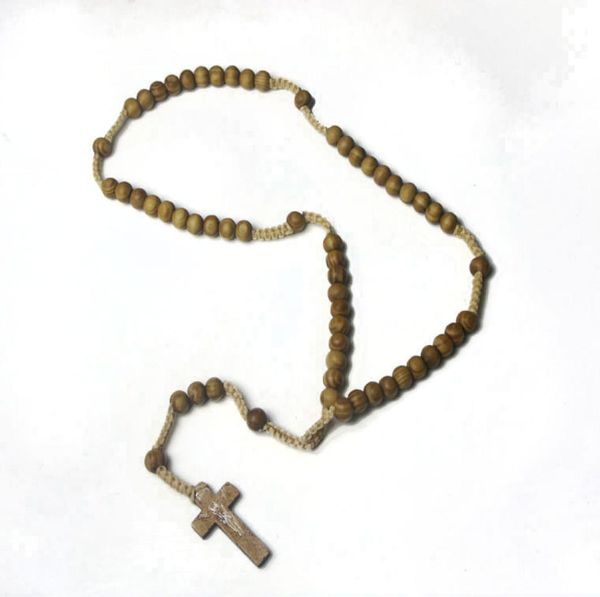 wooden beaded cross pendant charm necklace christian jewelry religious jesus rosary wood beads jewelry7712843, Silver
wooden beaded cross pendant charm necklace christian jewelry religious jesus rosary wood beads jewelry7712843, Silver
