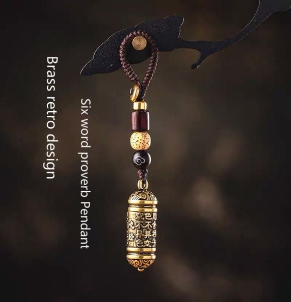 brass retro design sixcharacter proverbs buddhist noun key chain necklace pendant handmade lotus heart sutra amulet storage tank 3050080, Bronze;silver
brass retro design sixcharacter proverbs buddhist noun key chain necklace pendant handmade lotus heart sutra amulet storage tank 3050080, Bronze;silver