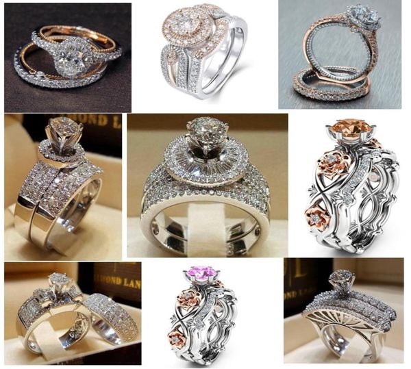 new wedding couple rings 3a rhinestone fashion silver rose gold rings mixed different styles fashion european american jewelry fre5680485, Slivery;golden
new wedding couple rings 3a rhinestone fashion silver rose gold rings mixed different styles fashion european american jewelry fre5680485, Slivery;golden
