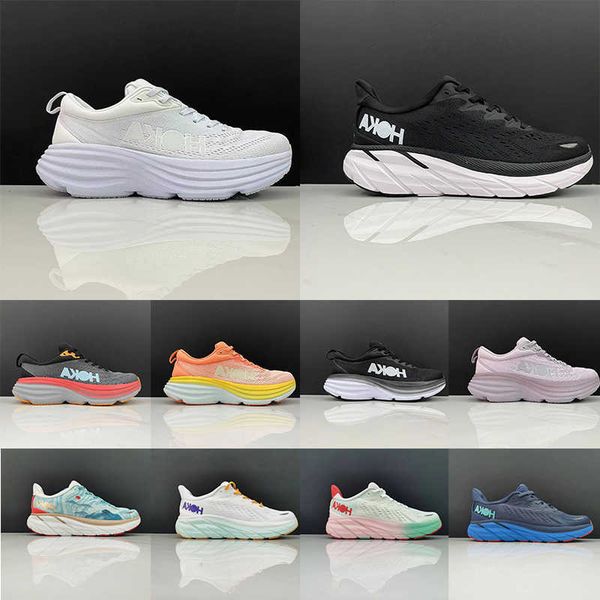 hokas running shoes bondi 8 clifton mens womens designer sneakers breathable cushioned shock absorption run training trainers
hokas running shoes bondi 8 clifton mens womens designer sneakers breathable cushioned shock absorption run training trainers
