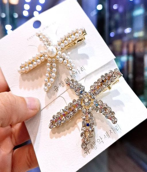 fashion starfish pearl rhinestone hair clips for women side bangs elegant girls decorative hairpin hair accessories headwear5657513, Golden;silver
fashion starfish pearl rhinestone hair clips for women side bangs elegant girls decorative hairpin hair accessories headwear5657513, Golden;silver