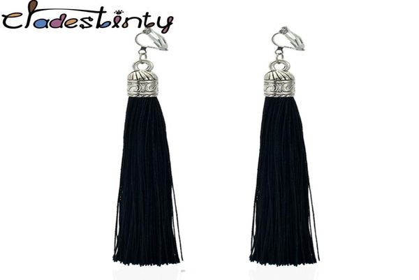 tassel clips earrings bohemia ethnic fringe long earring no hole indian jewelry non pierced ear clip cuff earings7580500, Silver
tassel clips earrings bohemia ethnic fringe long earring no hole indian jewelry non pierced ear clip cuff earings7580500, Silver
