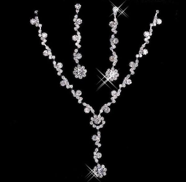 bridal charming alloy plated rhinestones crystal jewelry set necklace earrings for wedding bride bridesmaid prom party 6844758, White
bridal charming alloy plated rhinestones crystal jewelry set necklace earrings for wedding bride bridesmaid prom party 6844758, White