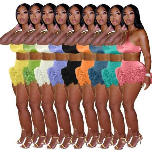 club women feather two piece set sleeveless vest crop fur flurry lady party wear workout short outfits, Gray
club women feather two piece set sleeveless vest crop fur flurry lady party wear workout short outfits, Gray